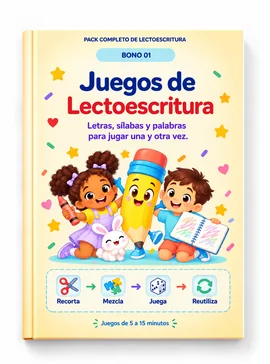 Mockup de Juegos de Lectoescritura