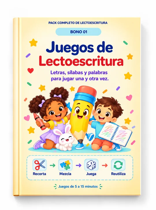 Portada de Juegos de Lectoescritura