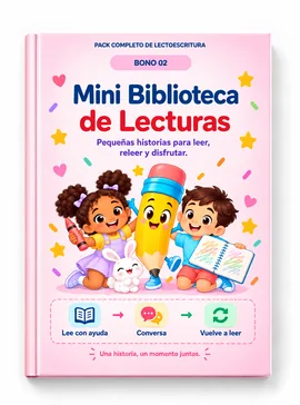 Mockup de Mini Biblioteca de Lecturas