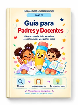 Mockup de Guía para Padres y Docentes